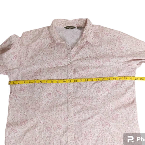 Eddie Bauer Vintage Paisley Print Blouse - Picture 4 of 6